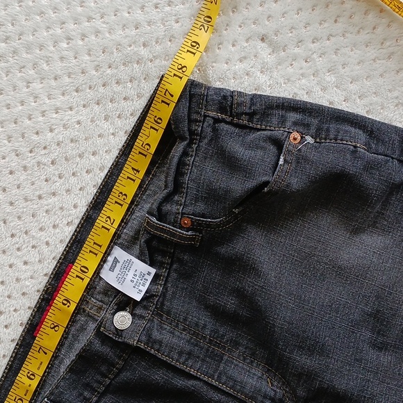 Rare Vintage Levi’s 515 Bootcut Jeans - Charcoal Black Faded Y2K 16 women's - Picture 5 of 15